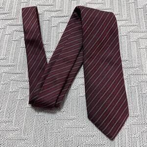 Vintage Daniel maroon striped Italian silk tie